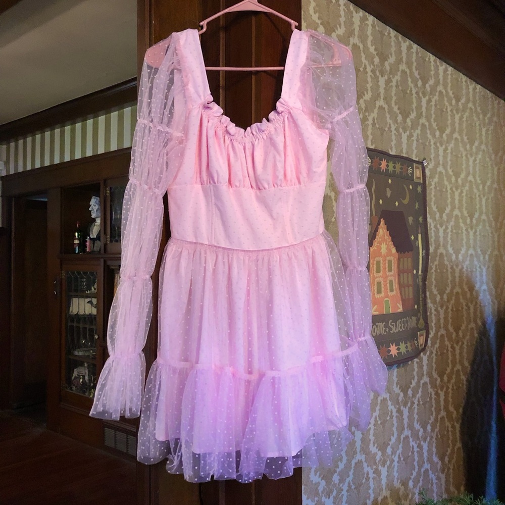 Sugar Thrillz dollskill pink pastel mini dress